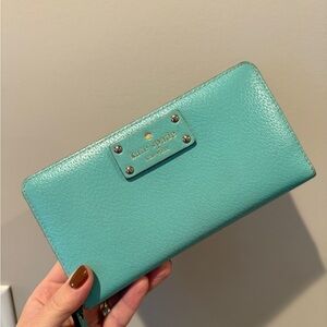 Kate Spade Turquoise Leather Wallet